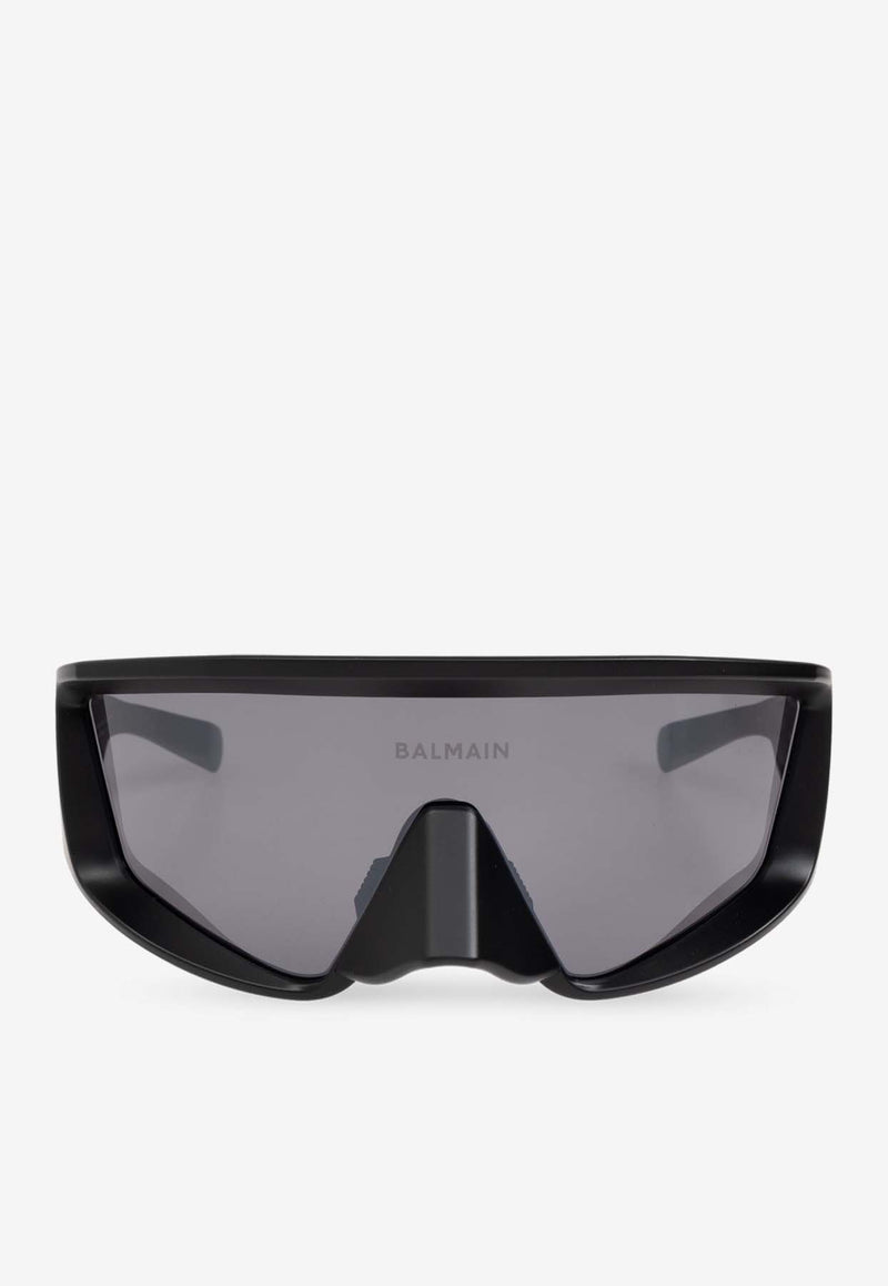 Balmain Espion Mask-Shaped Sunglasses Gray BPS-157A-138 0-0