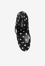 Dolce 
Gabbana Sharon 105 Polka Dot Mary-Jane Satin Pumps Black CD1869 AV885-HN10W