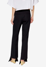 Chloé Broken-Heel Wool Slim Pants Black CH24APA32 063-001