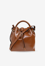 Chloé Marcie Calf Leather Bucket Bag Brown CHC24AS606 N57-26M