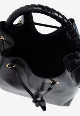 Chloé Marcie Calf Leather Bucket Bag Black CHC24AS606 N57-001