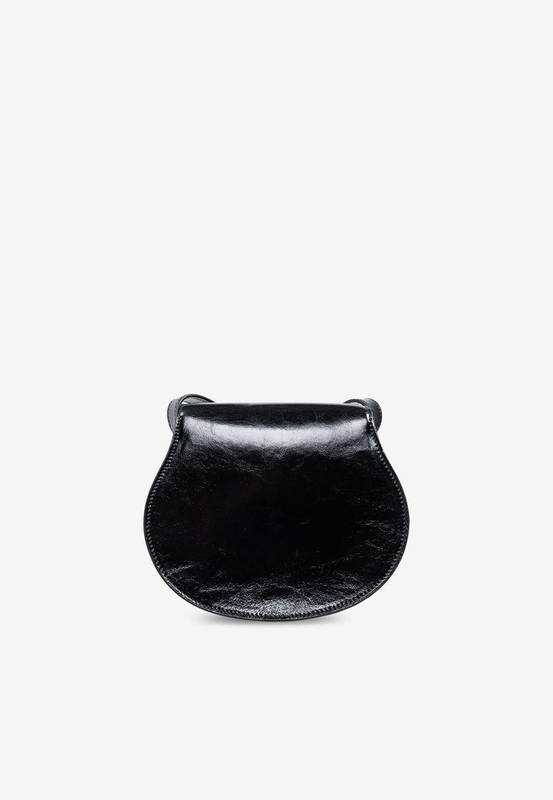 Chloé Small Marcie Saddle Crossbody Bag Black CHC24AS680 N57-001