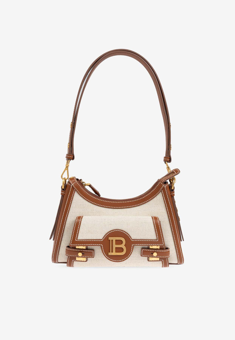 Balmain B Buzz Logo Shoulder Bag Beige DN1BT905 TCFE-GEM