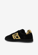 Balmain Swan Suede Low-Top Sneakers Black DN1VI735 LBGS-EAD