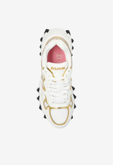 Balmain B-East Leather Low-Top Sneakers White DN1VI714 TMTS-GAD