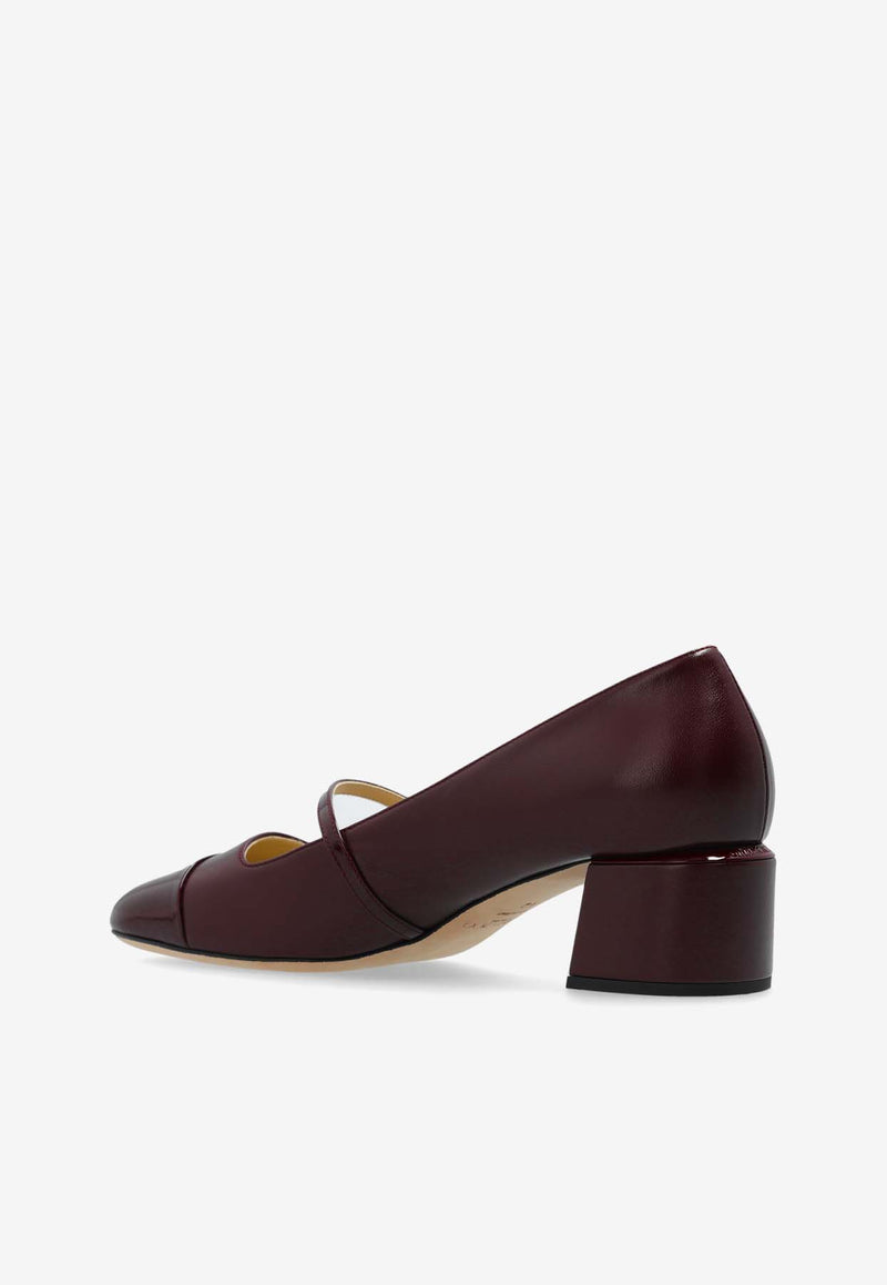 Jimmy Choo Elisa 45 Nappa Leather Pumps Burgundy ELISA 45 PTZ-GARNET GARNET