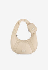 Kenzo Kenzogo Nylon Hobo Bag Beige FE62SA705 F01-11