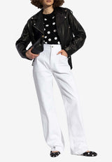 Dolce 
Gabbana High-Rise Wide-Leg Jeans White FTC5OD G8KZ4-S9001