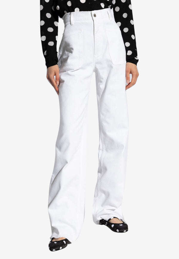 Dolce 
Gabbana High-Rise Wide-Leg Jeans White FTC5OD G8KZ4-S9001