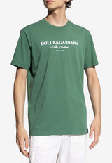 Dolce 
Gabbana Logo Print T-shirt Green G8RN8T G7NXX-S9000