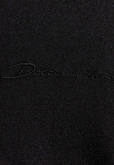 Dolce 
Gabbana Logo Embroidered Cardigan Black GXV30Z JBSJS-N0000