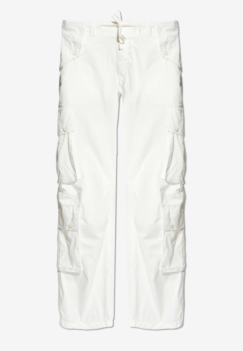 Dolce 
Gabbana Wide-Leg Cargo Pants White GV9CHT HUMQ4-W0111