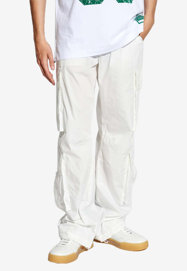 Dolce 
Gabbana Wide-Leg Cargo Pants White GV9CHT HUMQ4-W0111