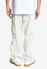 Dolce 
Gabbana Wide-Leg Cargo Pants White GV9CHT HUMQ4-W0111