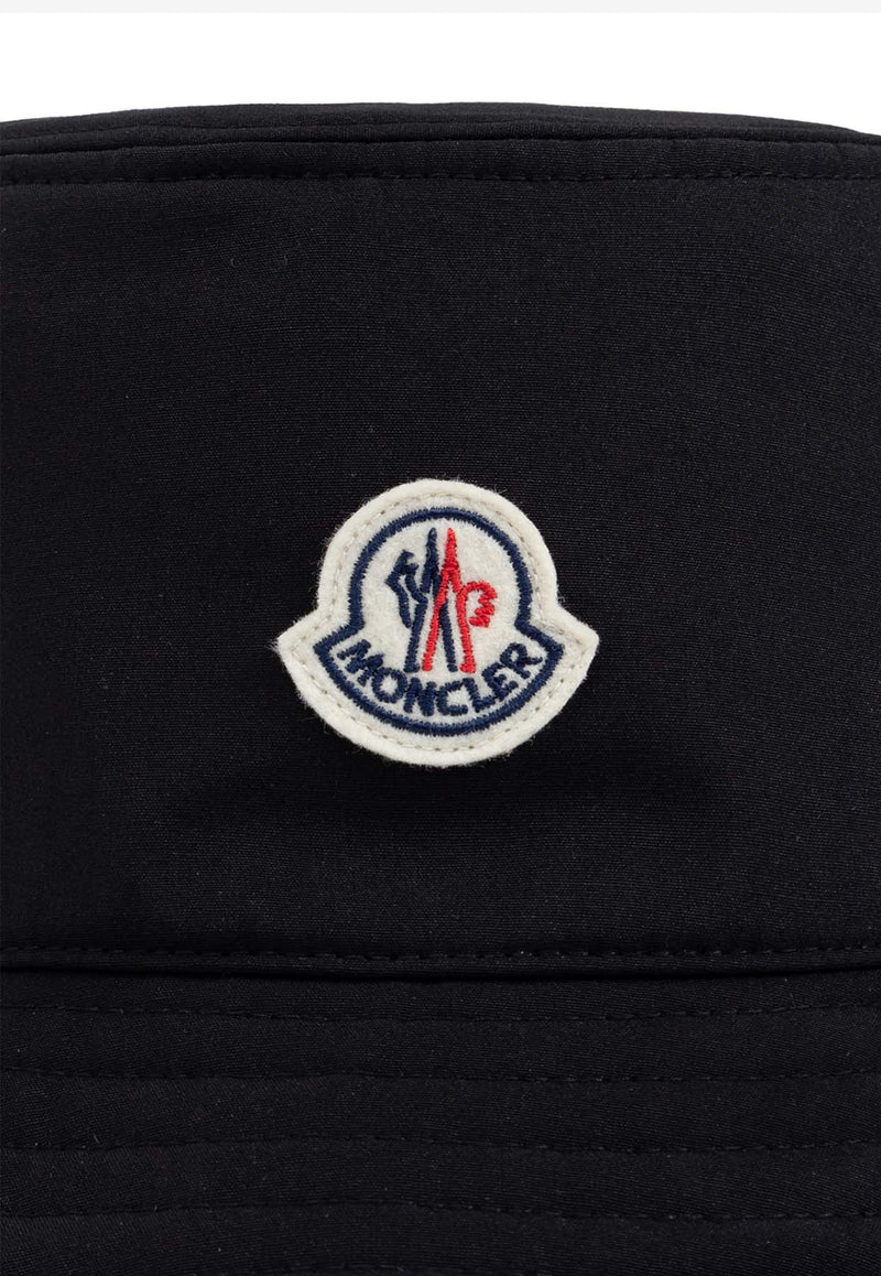 Moncler Logo Patch Bucket Hat Black J20933B00052 57843-999