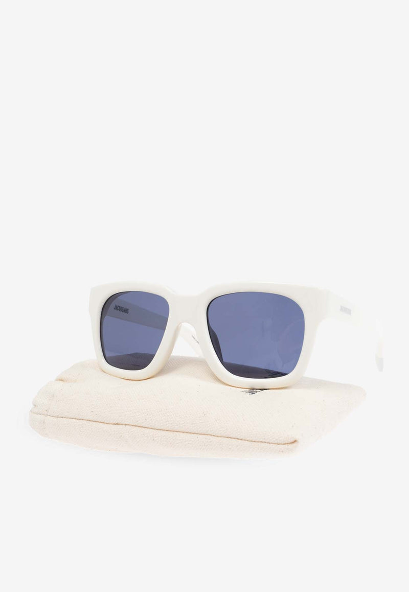 Jacquemus The Carino D-frame Square Sunglasses Blue JAC20C3SUN 0-0