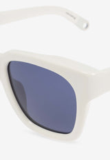 Jacquemus The Carino D-frame Square Sunglasses Blue JAC20C3SUN 0-0