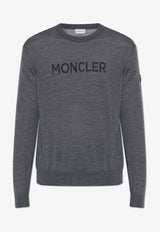 Moncler Logo Wool Sweater Gray J20919C00011 M1180-989