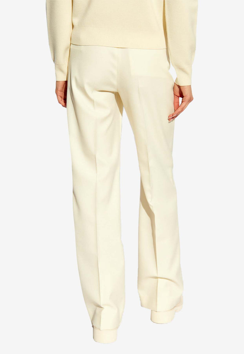 Moncler Straight-Leg Tailored Pants Cream J20932A00008 597SZ-050