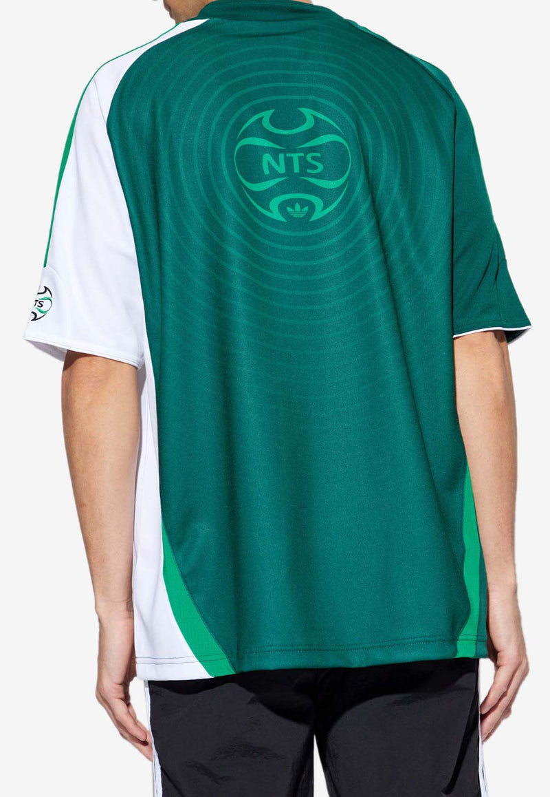 Adidas Originals X NTS Radio Jersey Crewneck T-shirt Green JI5151 0-CGREEN WHITE