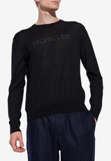 Moncler Logo Wool Sweater Black J20919C00011 M1180-999