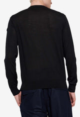 Moncler Logo Wool Sweater Black J20919C00011 M1180-999