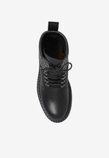 Jimmy Choo Marlow Leather Combat Boots Black MARLOW COMBAT BOOT LXB-BLACK