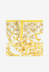 Dolce 
Gabbana Majolica Print Beach Towel Yellow O5A03J ONN82-HG3TN