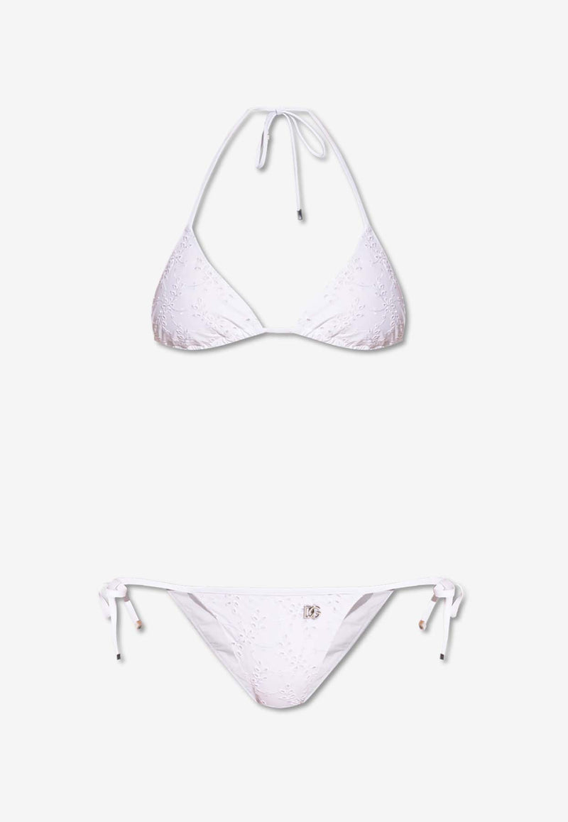 Dolce 
Gabbana Broderie Anglaise Bikini White O8A28J ONR29-W0800