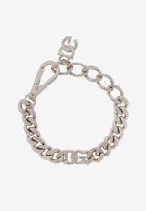 Dolce 
Gabbana DG Logo Cuban-Chain Bracelet Silver WBQ5M1 W1111-87655