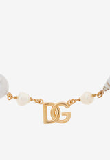 Dolce 
Gabbana DG Shell-Charms Chain Necklace Gold WNQ6C6 W1111-ZOO00