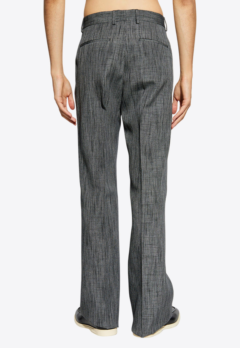 Salvatore Ferragamo Tailored Creased Pants Gray 143815 P 775910-SALEPEPE