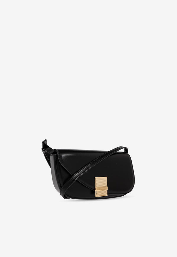 Salvatore Ferragamo Mini Fimma Calf Leather Crossbody Bag Black 218951 FIAMMA XS 775015-NERO