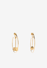 Jacquemus The Nodo Asymmetric Hoop Earrings Gold 241JW718 5845-280