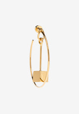 Jacquemus The Nodo Asymmetric Hoop Earrings Gold 241JW718 5845-280