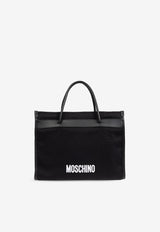 Moschino Slogan Print Tote Bag Black 2427 A7368 8219-2555