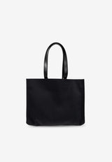 Salvatore Ferragamo Medium Logo Embroidered Tote Bag Black 219475 TT SIGN M 776542-NERO