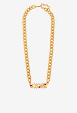 Moschino Lettering Logo Chain Necklace Gold 24271 A9132 8488-1606