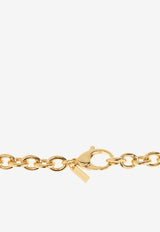 Moschino Logo Embossed Chain-Link Belt Gold 24271 A9148 8484-0606