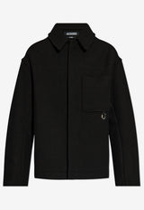 Jacquemus Le Manteau Wool Jacket Black 246CO039 1614-990