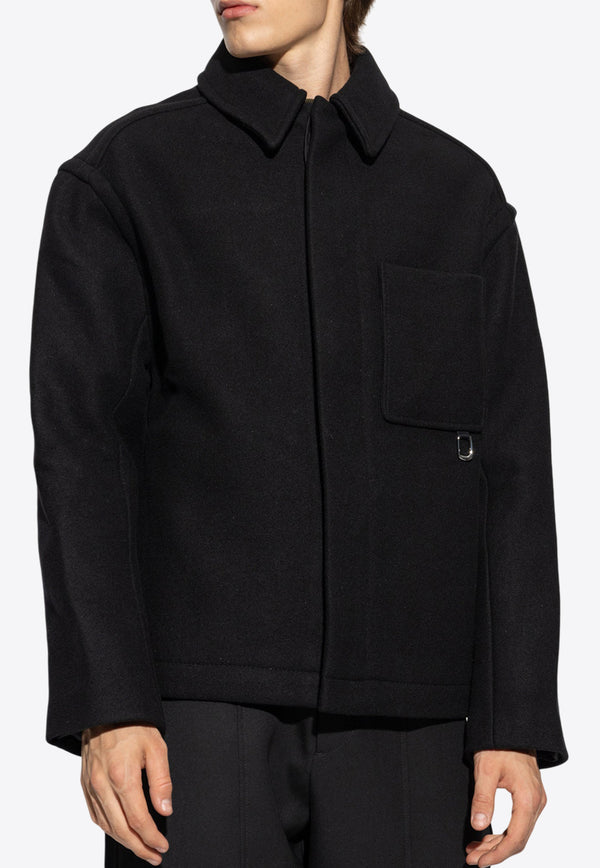 Jacquemus Le Manteau Wool Jacket Black 246CO039 1614-990