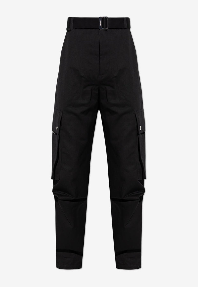 Jacquemus Belted Cargo Pants  Black 246PA097 1534-990