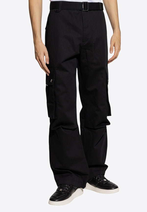 Jacquemus Belted Cargo Pants  Black 246PA097 1534-990