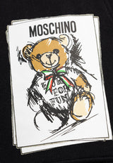 Moschino Teddy Bear Print Track Pants Black 242ZZ V0333 5228-1555