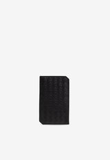 Bottega Veneta Intrecciato Piccolo Leather Cardholder Black 796963 V4LQ1-1000