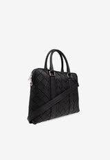 Bottega Veneta Slim Intrecciato Leather Briefcase Black 799765 V4G31-8803