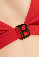 Balmain Signature B-Plaque Bikini Red BKB852150 0-600