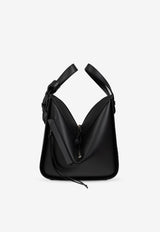 Loewe Compact Hammock Leather Crossbody Bag Black A538H13X26 0-BLACK