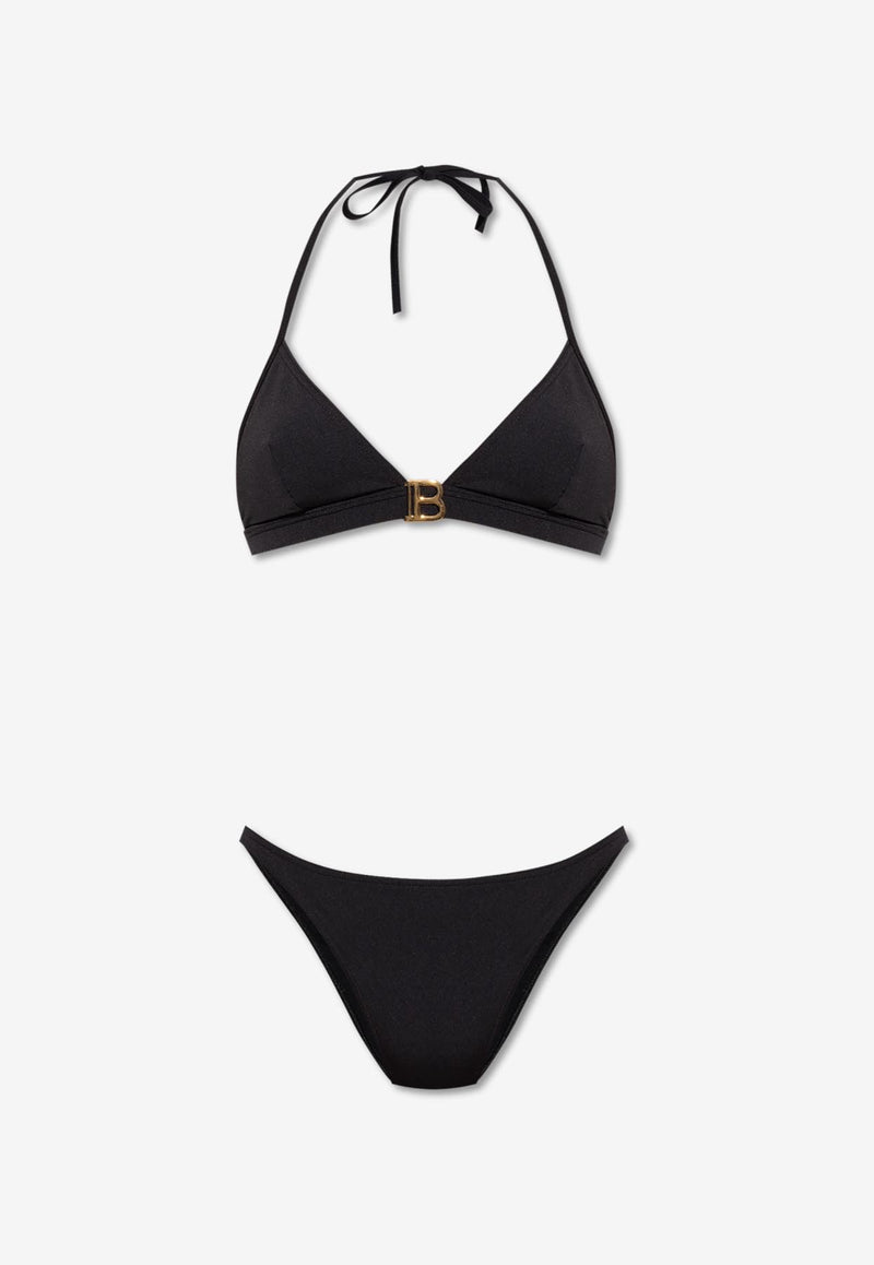 Balmain Signature B-Plaque Bikini Black BKB852150 0-001