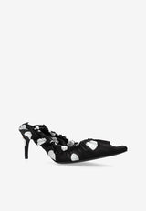 Dolce 
Gabbana 65 Polka Dot Satin Pumps Black CD1867 AV885-HNXUW